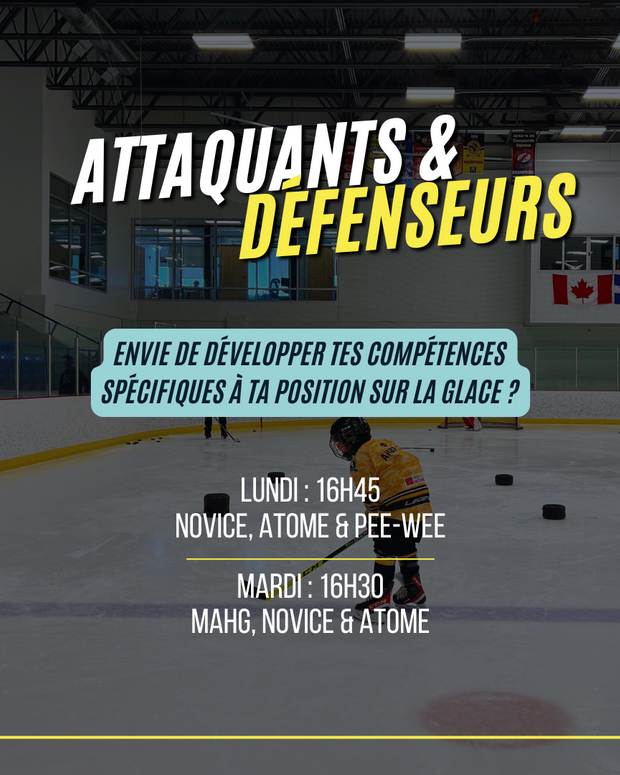 Clinique AUTOMNE -  Attaquants - Défenseurs M7, M9, M11 et M13