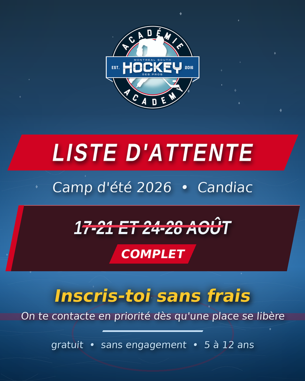 📋 LISTE D'ATTENTE - Camp d'été 2026 - Candiac