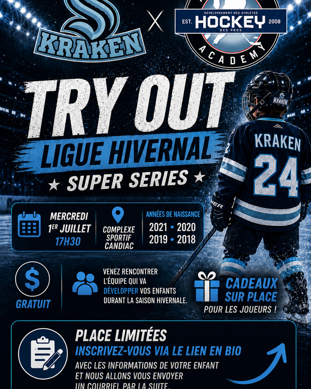 TRY-OUT Ligue hivernal super séries 2021-2020-2019-2018