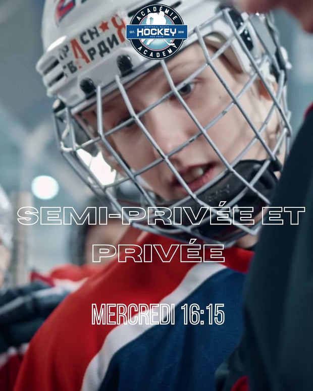 Clinique semi-privée - Hockey - patin - Académie de hockey des pros - enfants