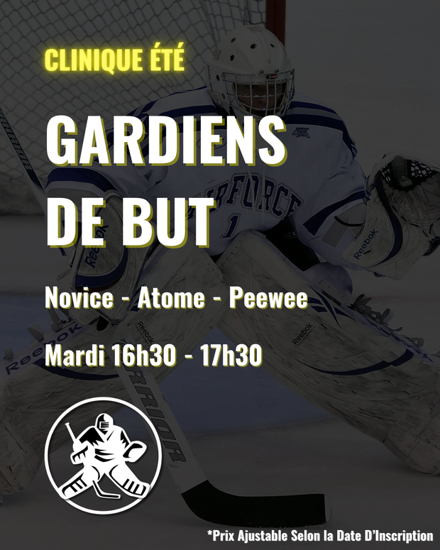 SUMMER Clinic - Goalies - $448/8 Sessions